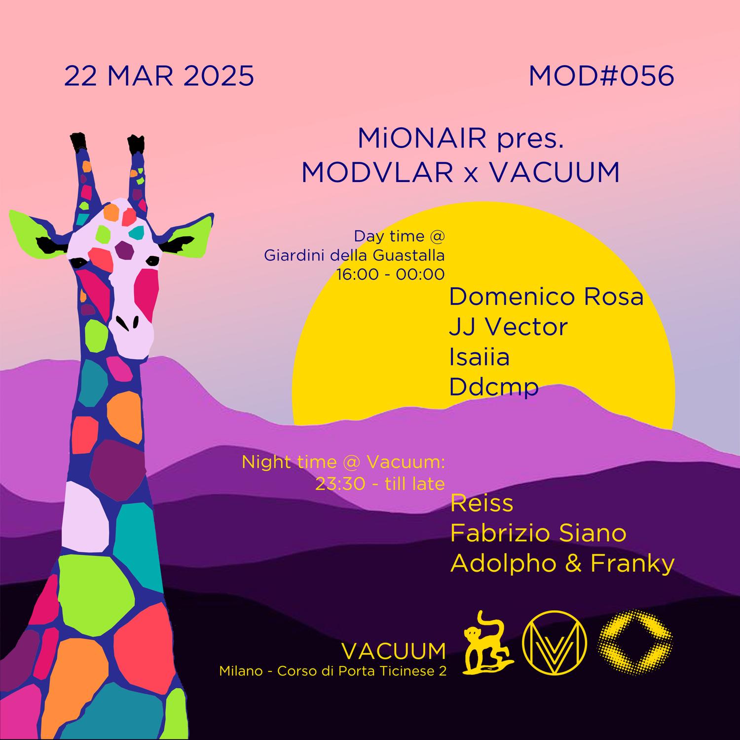 Modvlar#056 - Mionair Pres. Modvlar X Vacuum // Reiss, Domenico Rosa, Adolpho & Franky