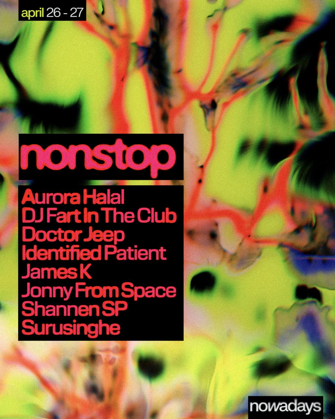 Nonstop: Aurora Halal, Dj Fart In The Club, Identified Patient, Surusinghe + More