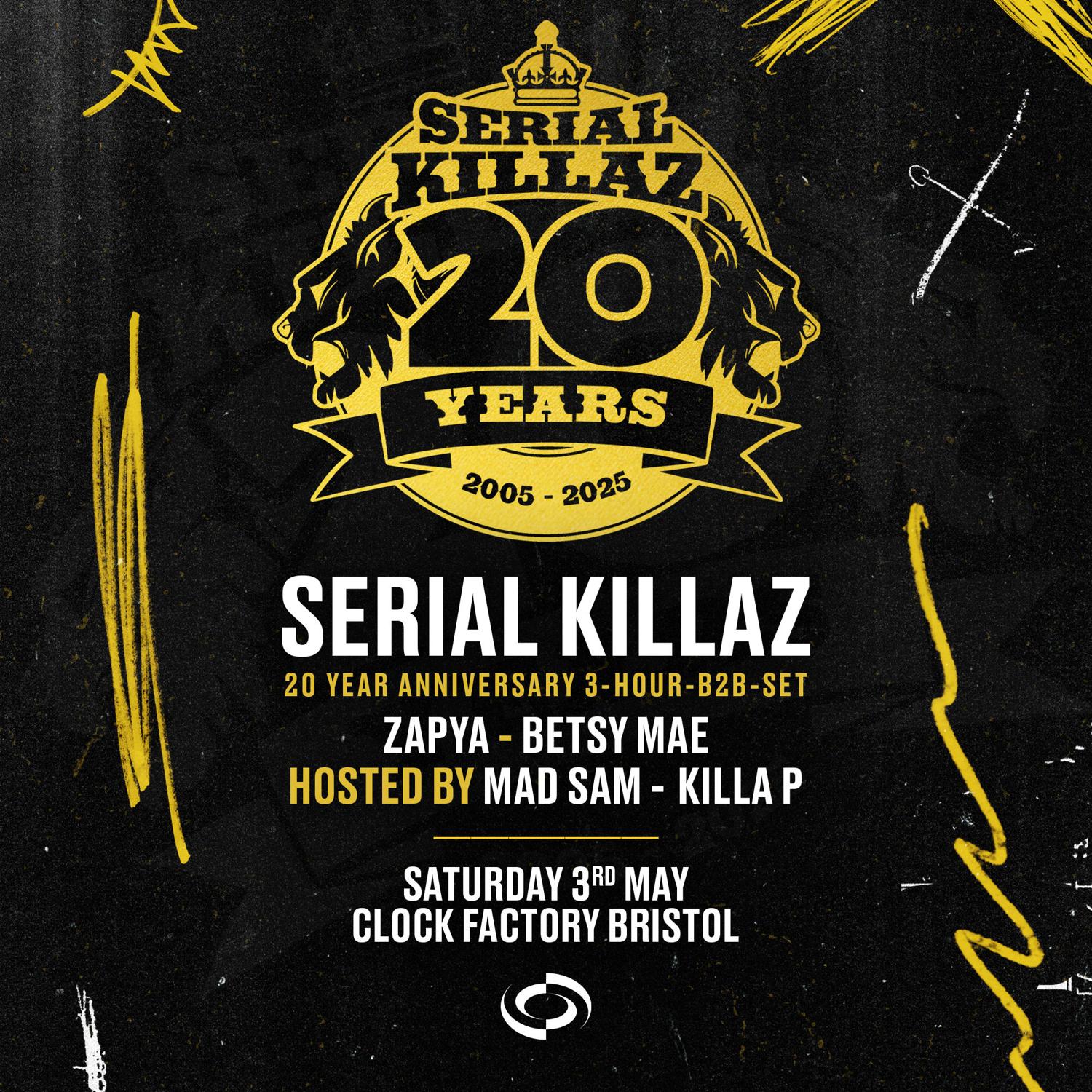 20 Years Of Serial Killaz [3 Hour Set] • Bristol