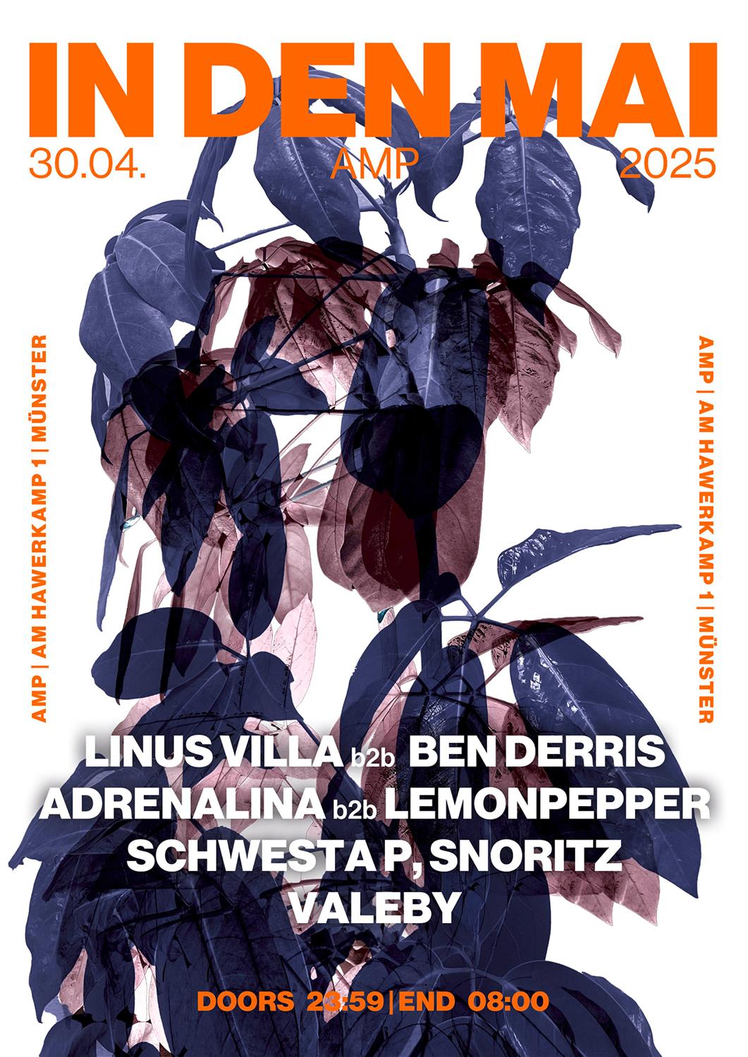 Amp Pres. In Den Mai With Linus Villa B2B Ben Derris + Amp Soundsystem