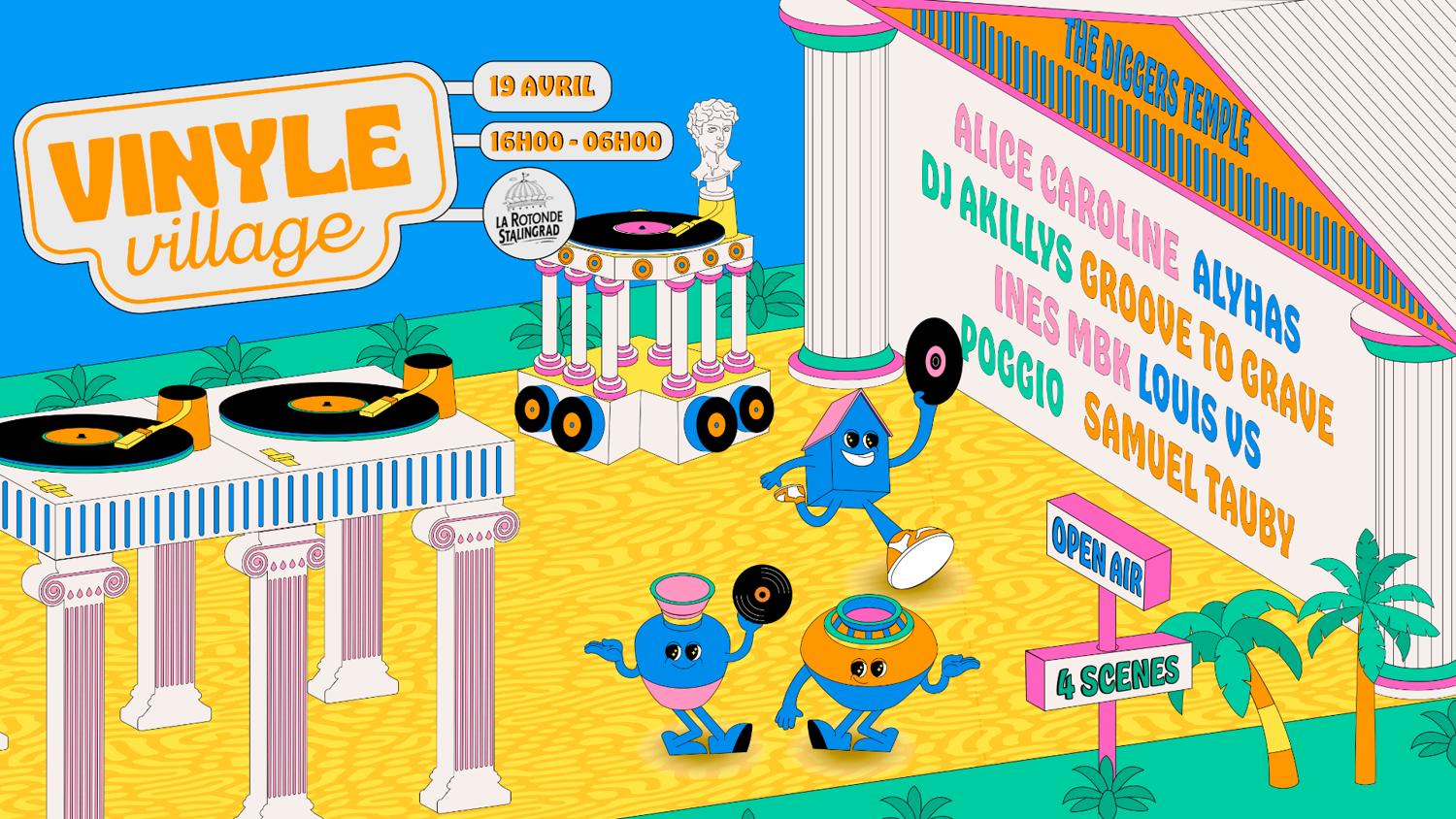 Vinyle Village · The Diggers Temple (Open Air + Club Xxl)