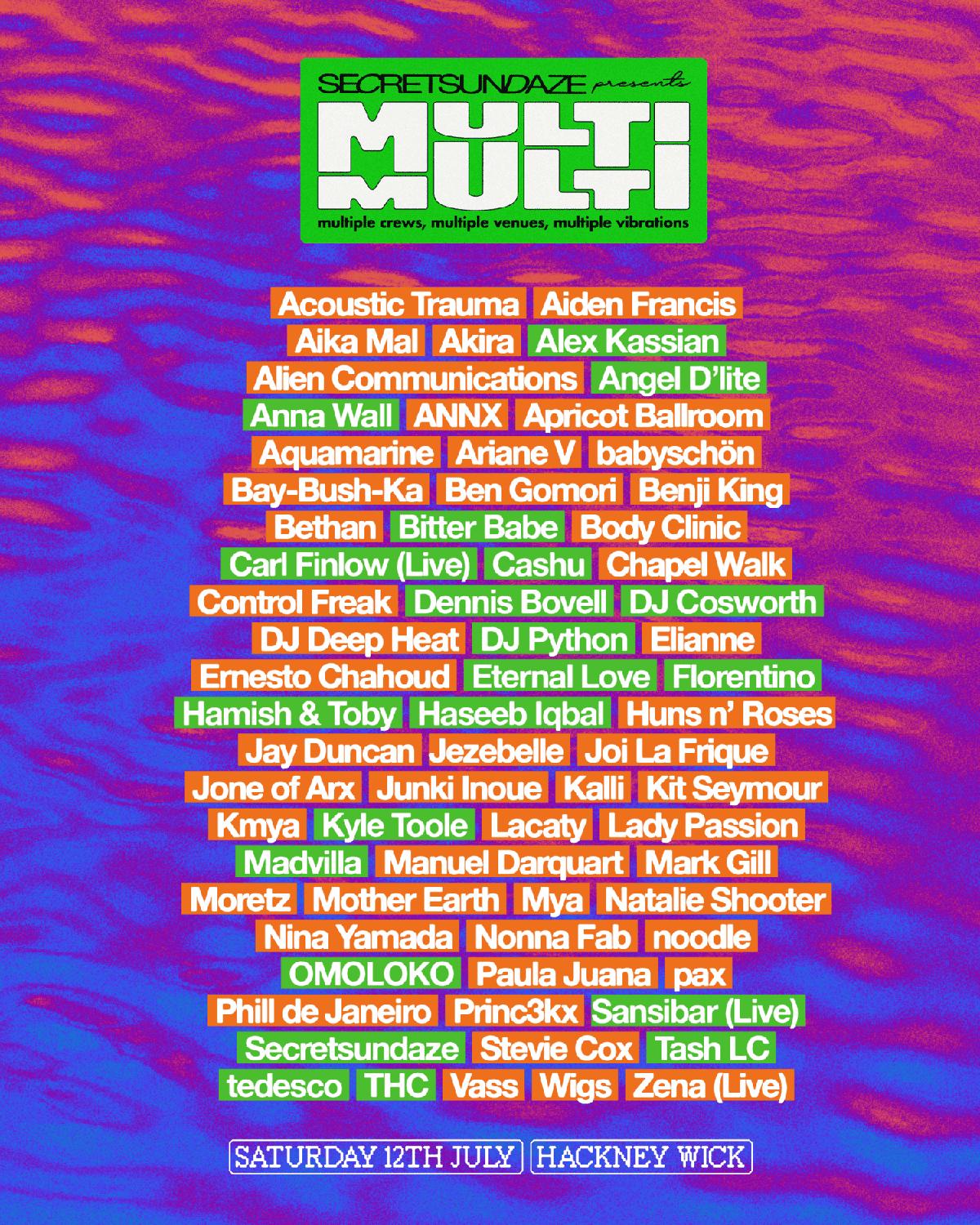 Secretsundaze Presents: Multi Multi 2025