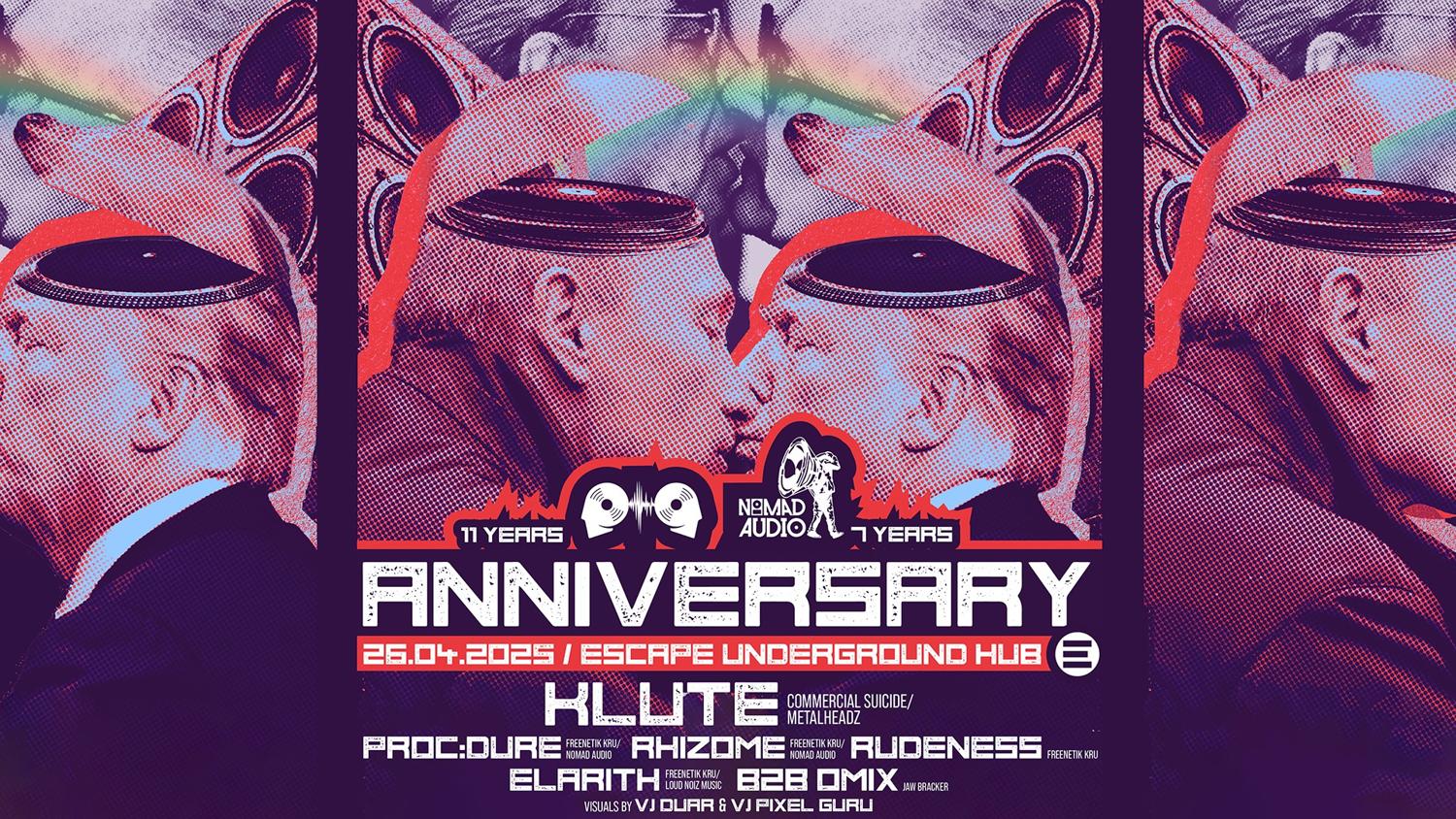 Freenetik Party X Nomad Audio // Anniversary // Klute (Uk)