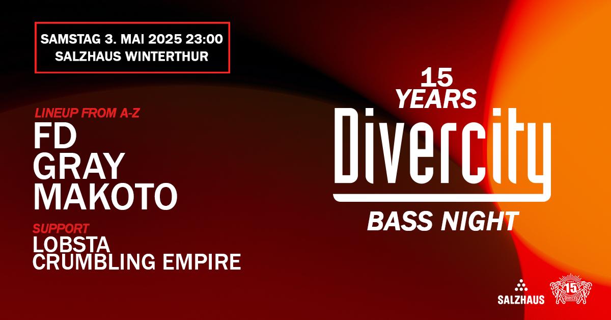 Divercity Bass Night 15Y With Makoto, Gray, Fd