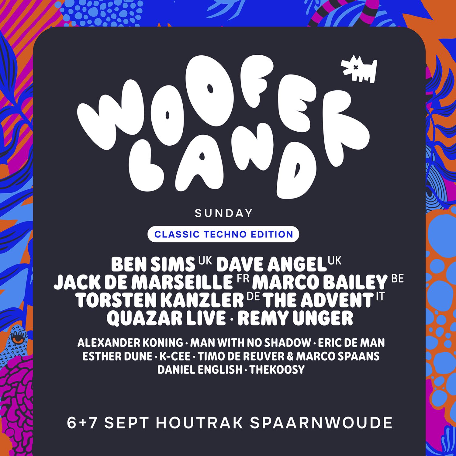 Wooferland Festival Sunday Techno Edition