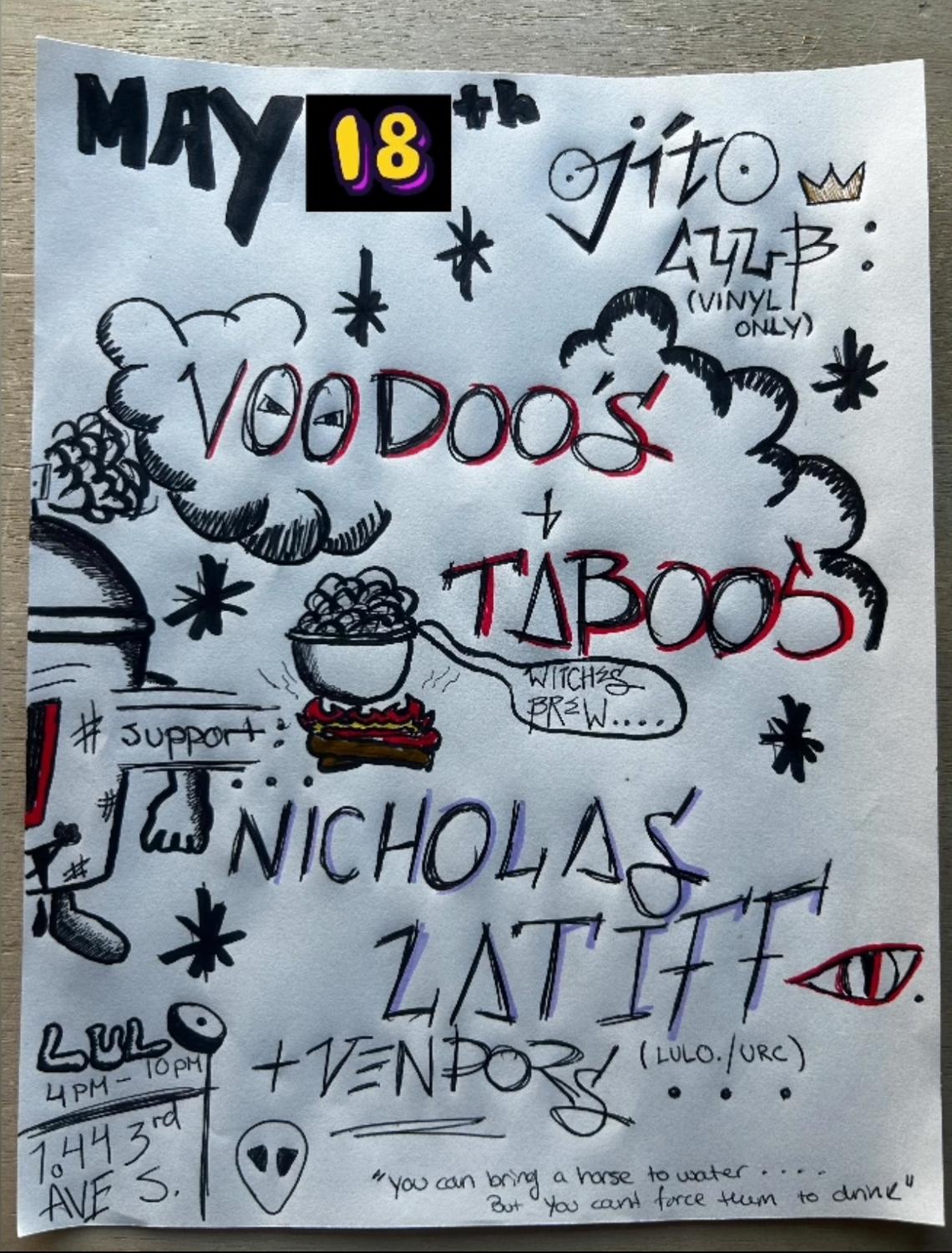 Ojito Club Sunday Sessions // Open Air Market: Voodoos & Taboos