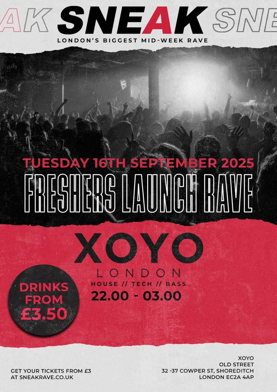 Sneak Rave: Freshers Launch