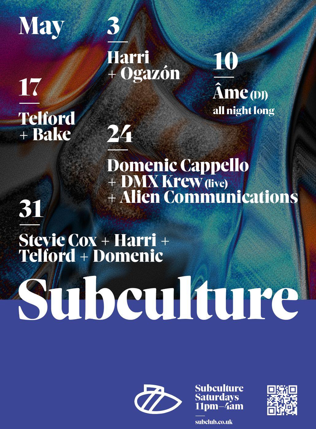 Subculture W/ Domenic Cappello & Dmx Krew (Live) & Alien Communications