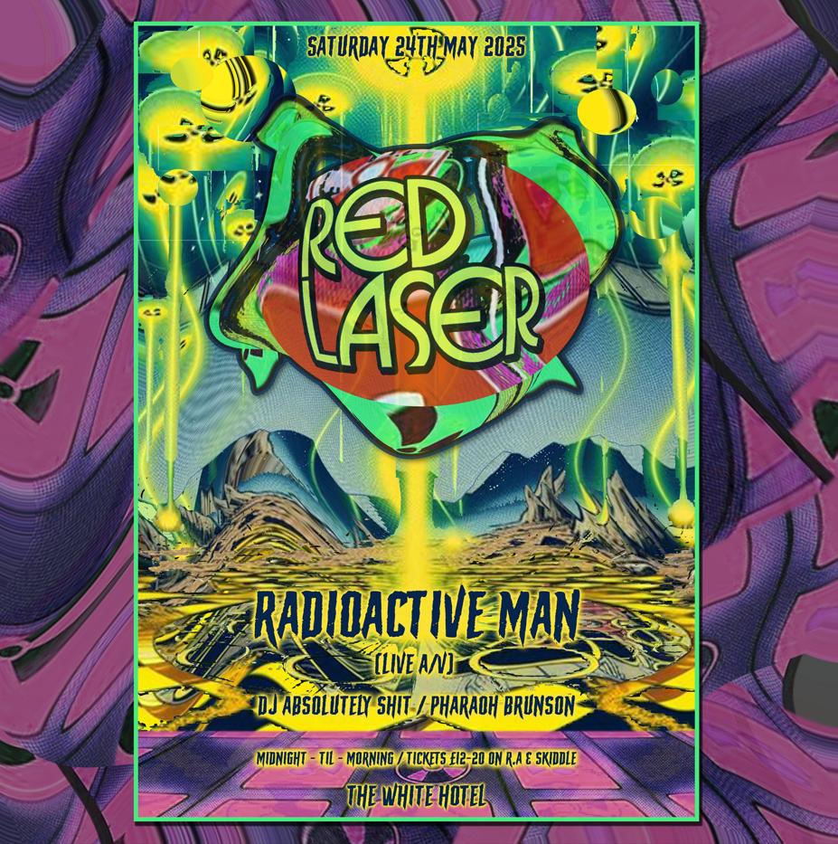 Red Laser With Radioactive Man