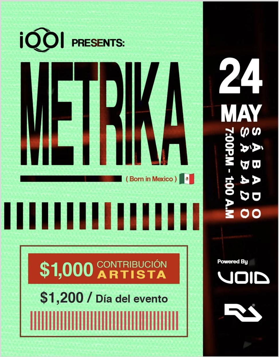 Iooi Presents: Metrika