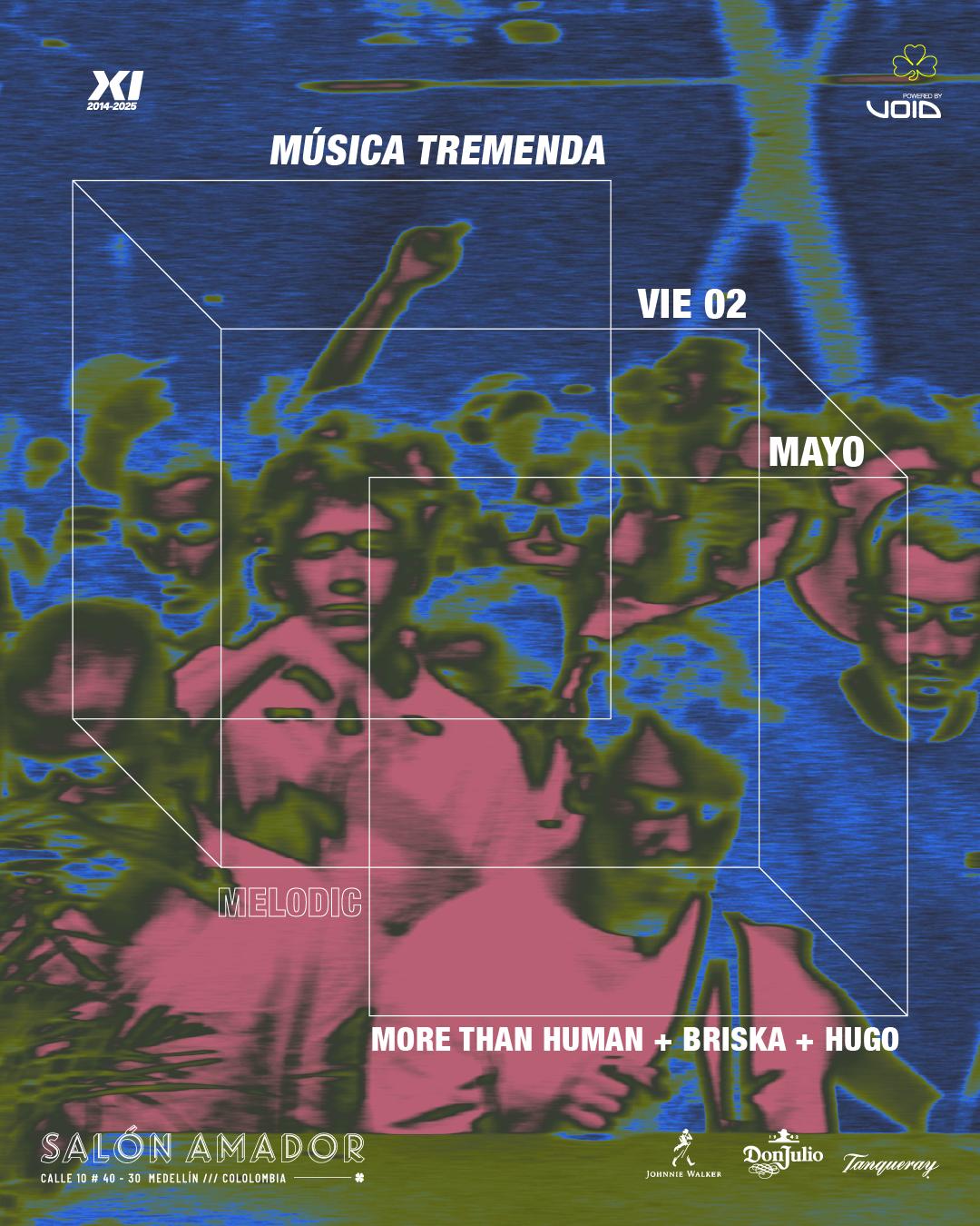 Música Tremenda:More Than Human + Briska + Hugo
