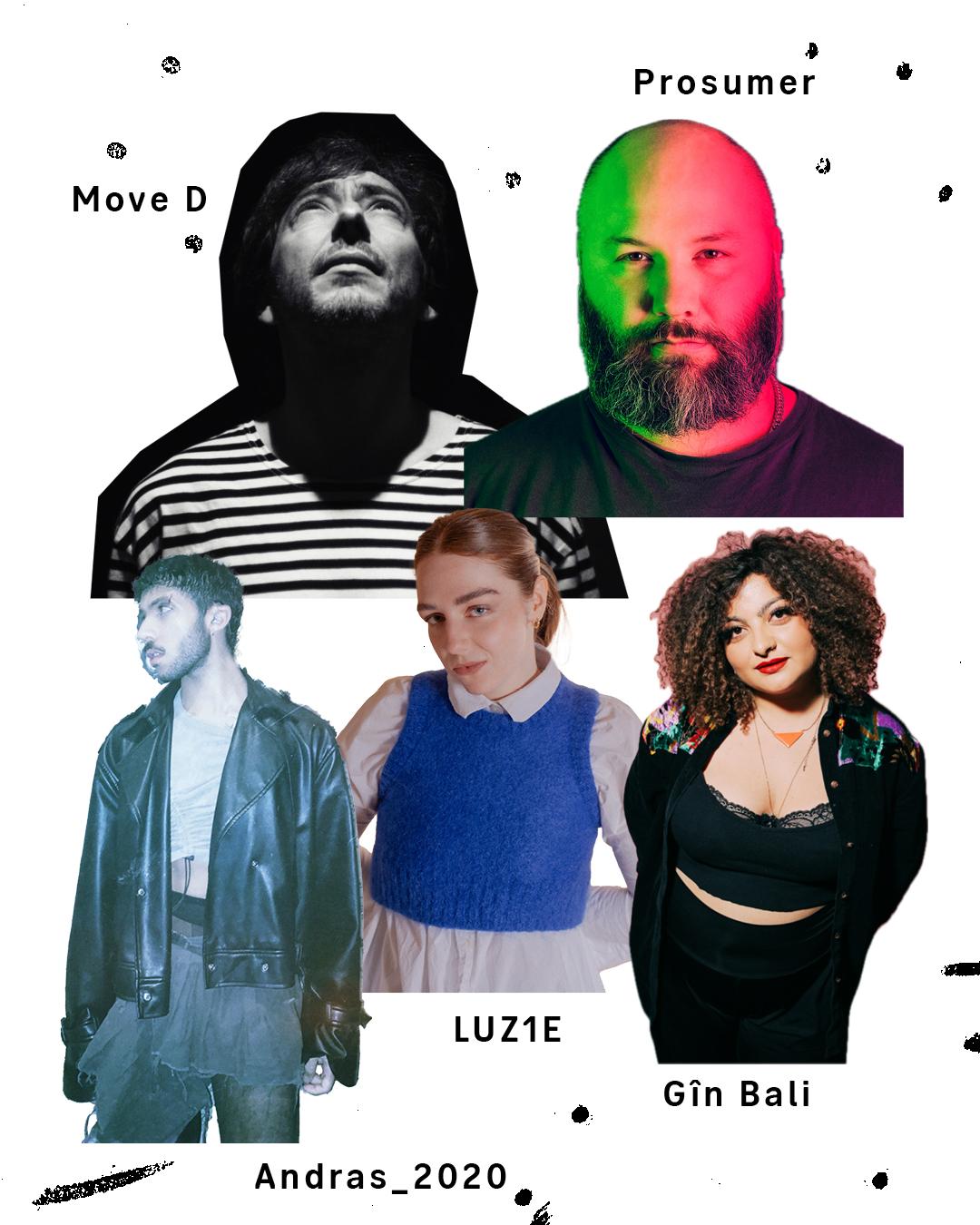 Clubnight - Move D, Prosumer, Luz1E, Gîn Bali