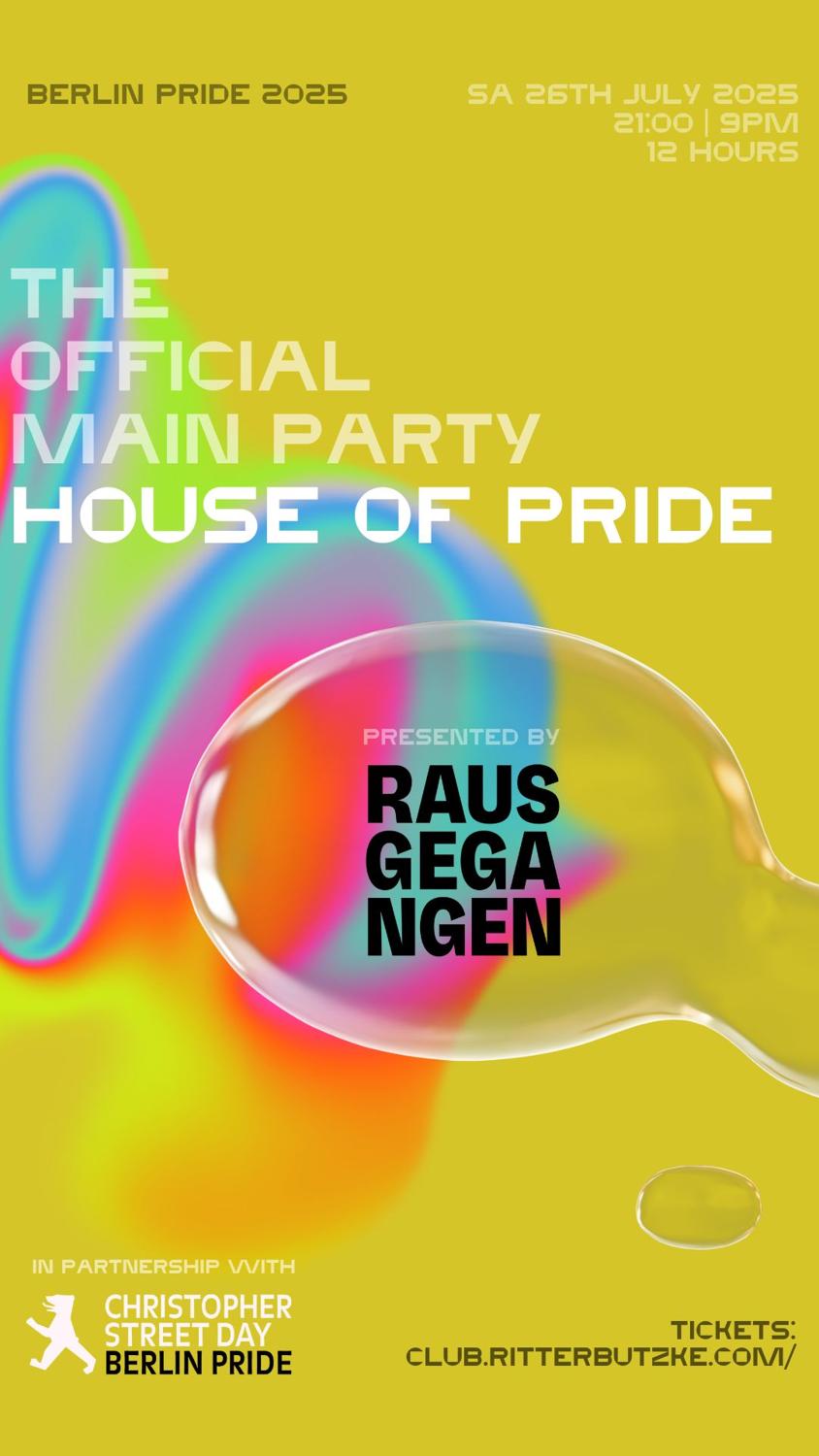 House Of Pride – Die Offizielle Mainparty Des Csd Berlin 2025