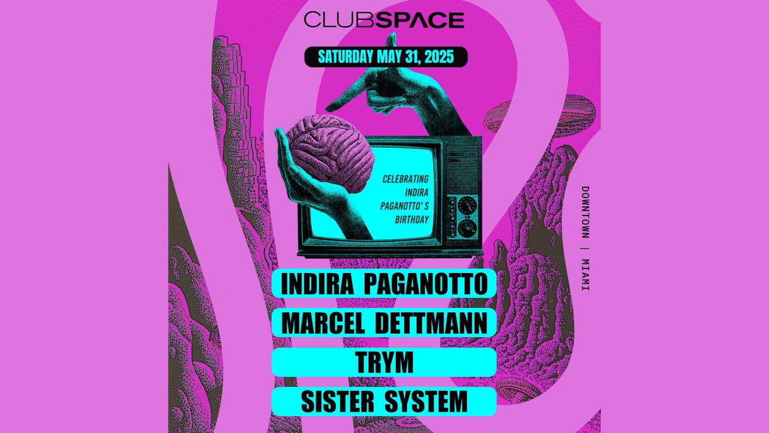 Indira Paganotto (B-Day Party), Marcel Dettmann & Trym