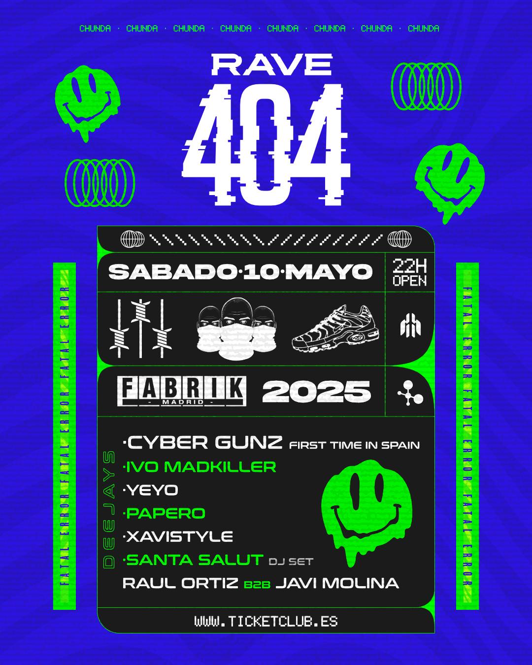 Rave 404 En Fabrik (Uptempo, Makina, Hardstyle...)