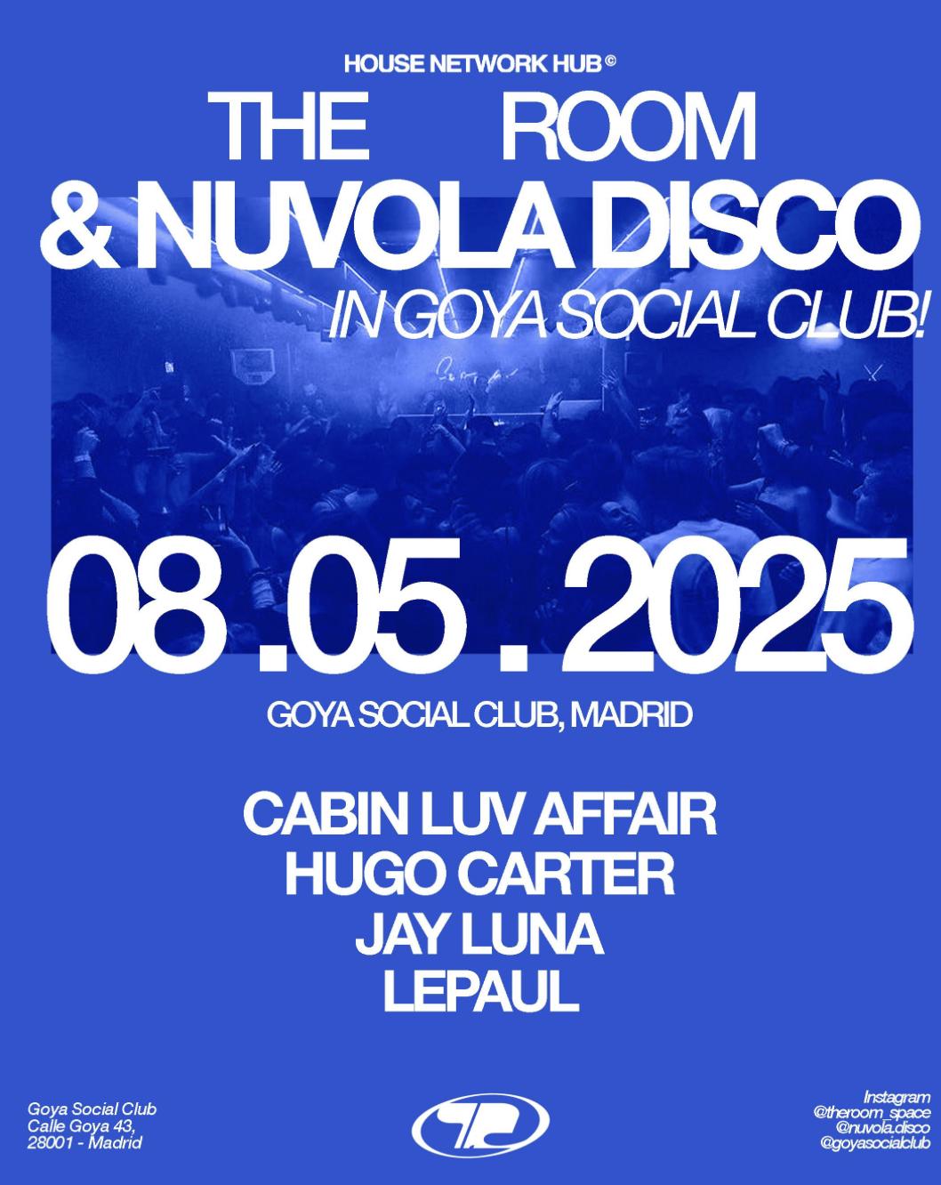 The Room Madrid Meets Nuvola! - At Goya Social Club
