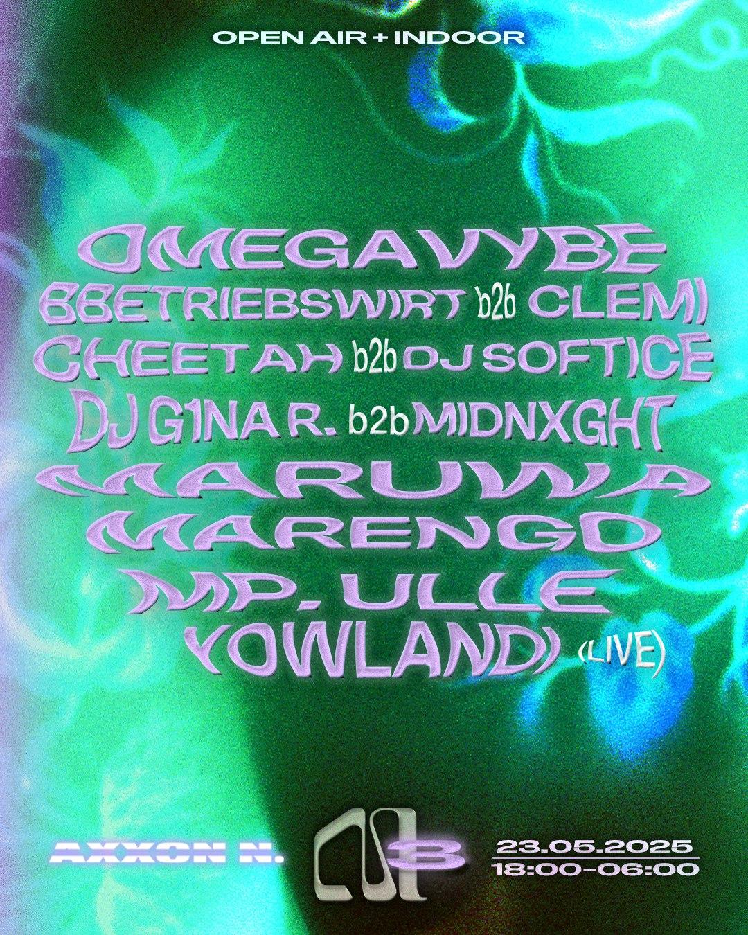 M3 By Metro W/ Maruwa, 0Megavybe, Bbetriebswirt, Yowlandi + Metro Crew (12H Open Air + Indoor)