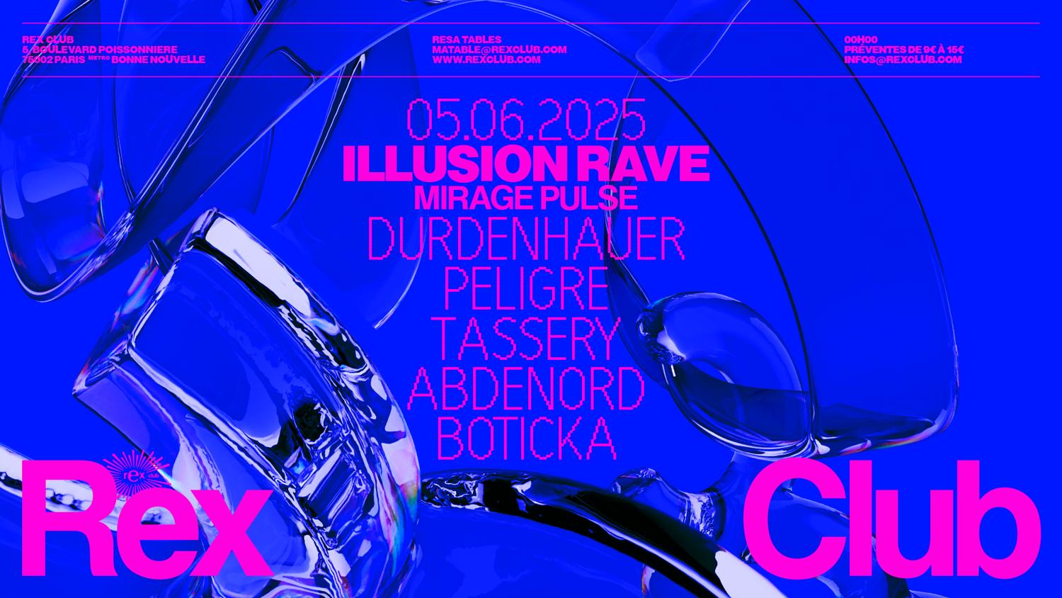 Illusion Rave Mirage Pulse: Durdenhauer, Peligre, Tassery, Abdenord, Boticka