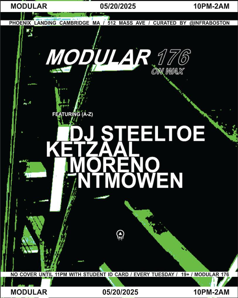 Modular Presents: On Wax W/ Dj Steeltoe, Moreno, Ntmowen & Ketzaal