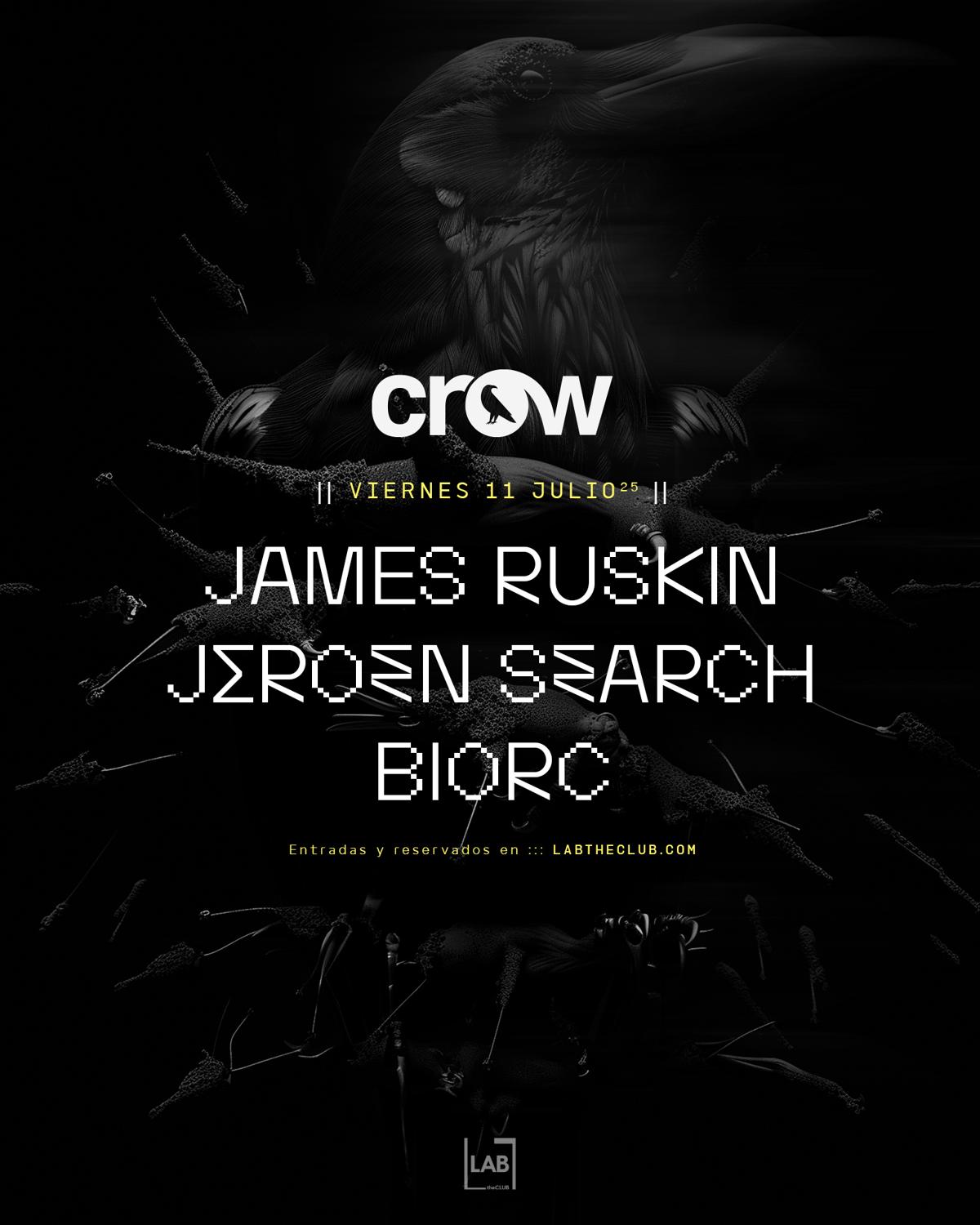 Crow Techno Club Closing Season With James Ruskin, Jeroen Search Live & Biorc
