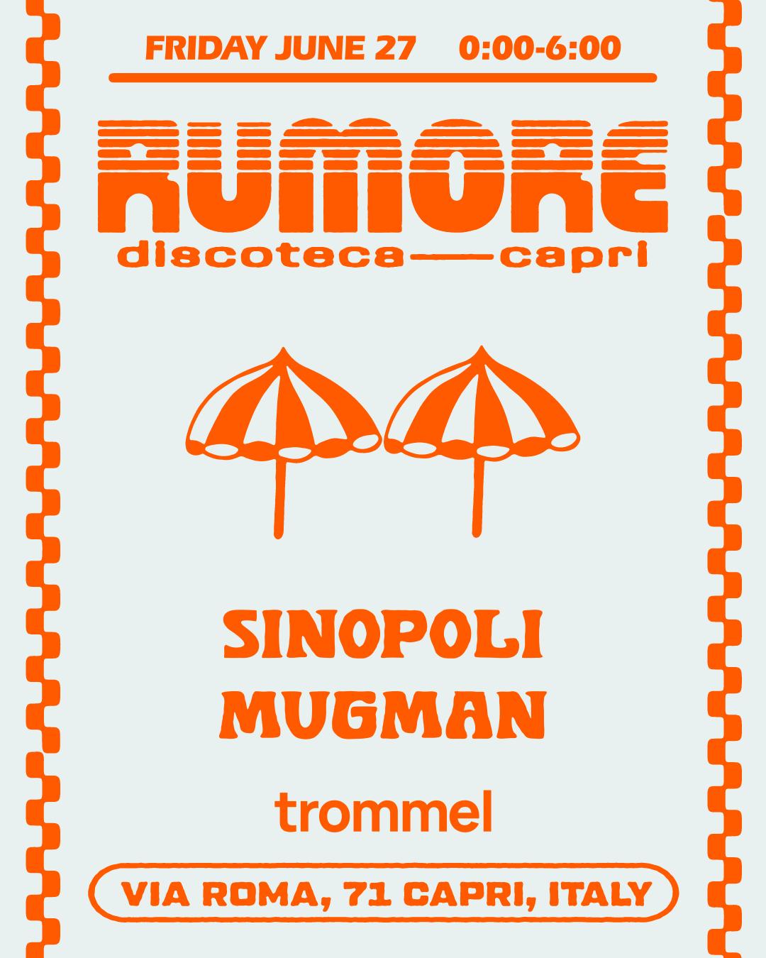 Rumore Season 25 Party N. 15 W/ Sinopoli & Mugman