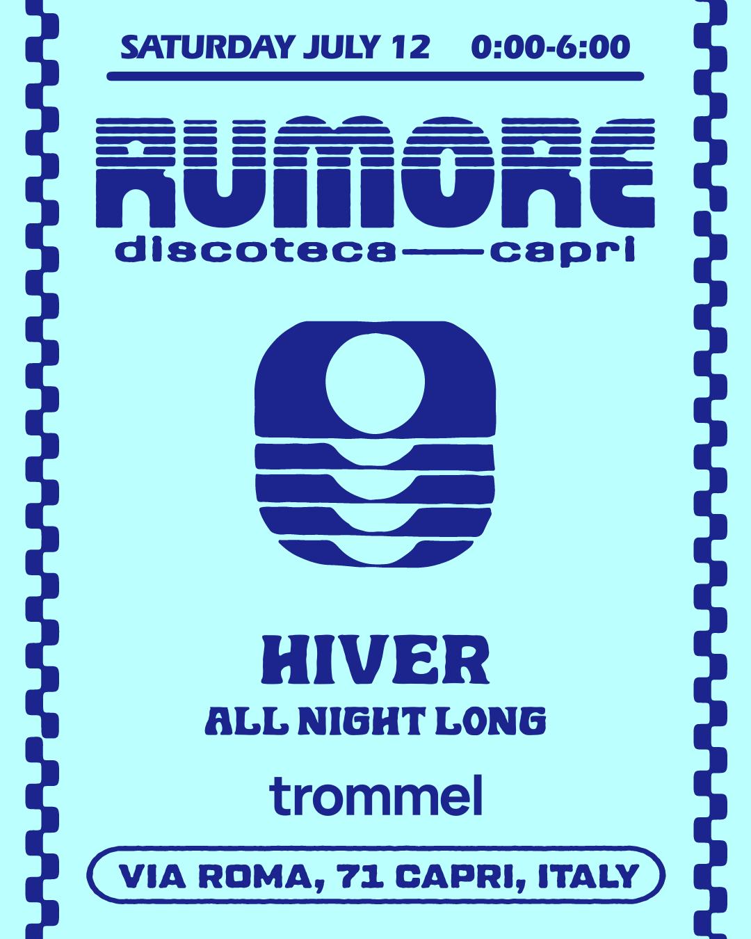 Rumore Season 25 Party N. 20 W/ Hiver