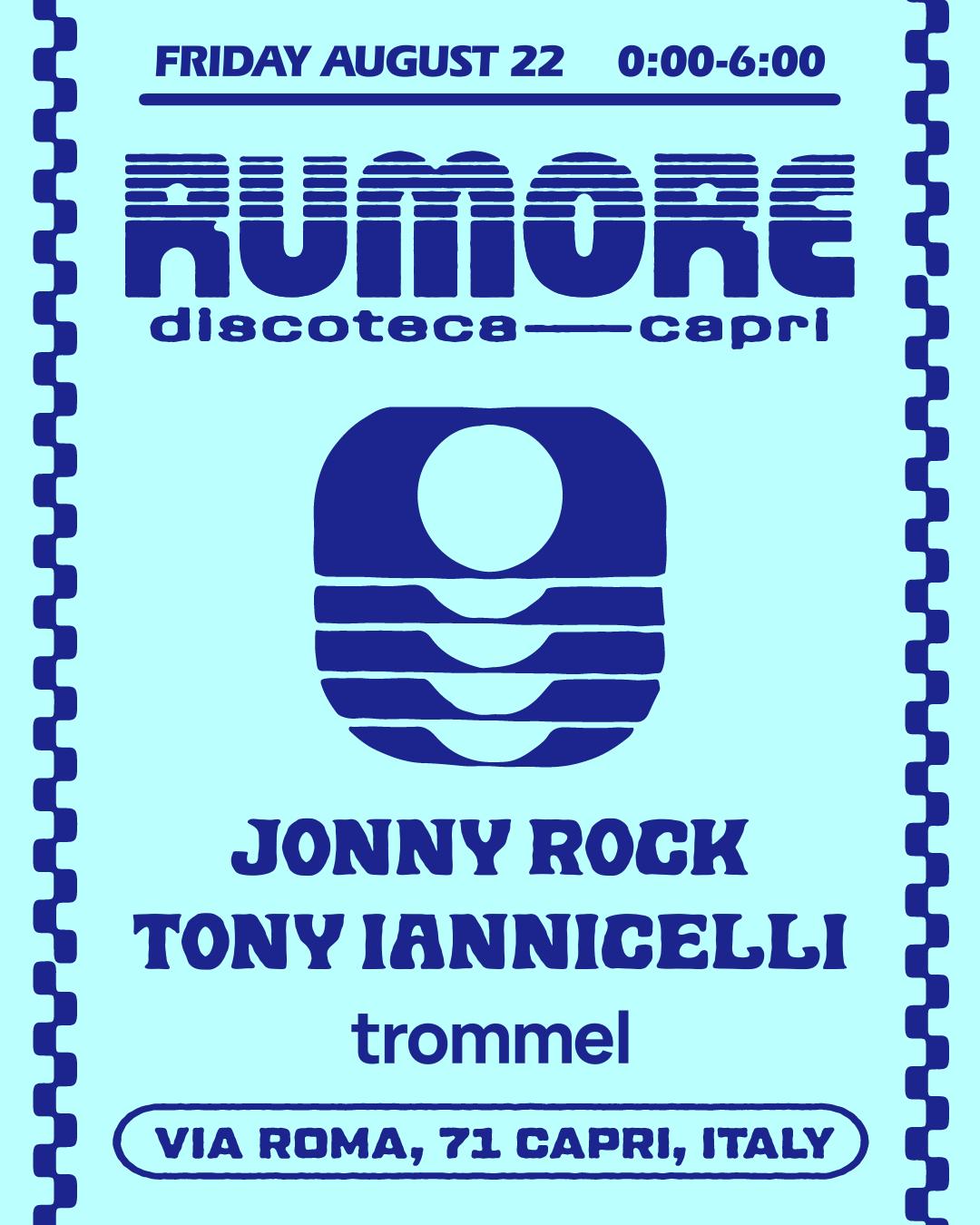 Rumore Season 25 Party N. 32 W/ Jonny Rock & Tony Iannicelli