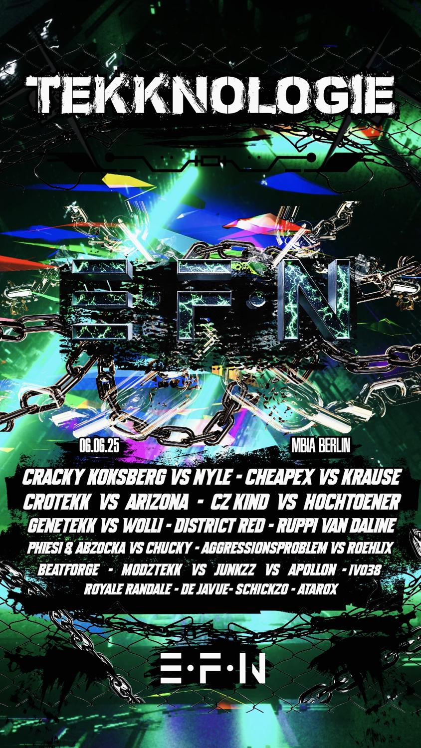 Tekknologie Cracky Koksberg • Cheapex • Genetekk • Crotekk • District Red • Ruppi Van Daline