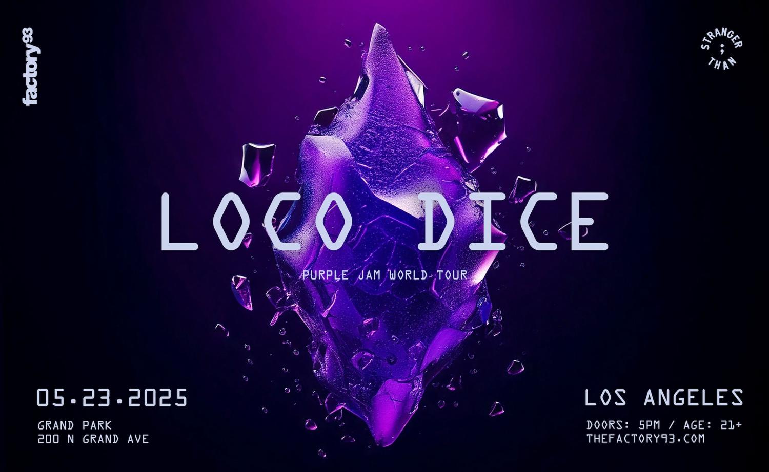 Loco Dice Purple Jam World Tour (La)