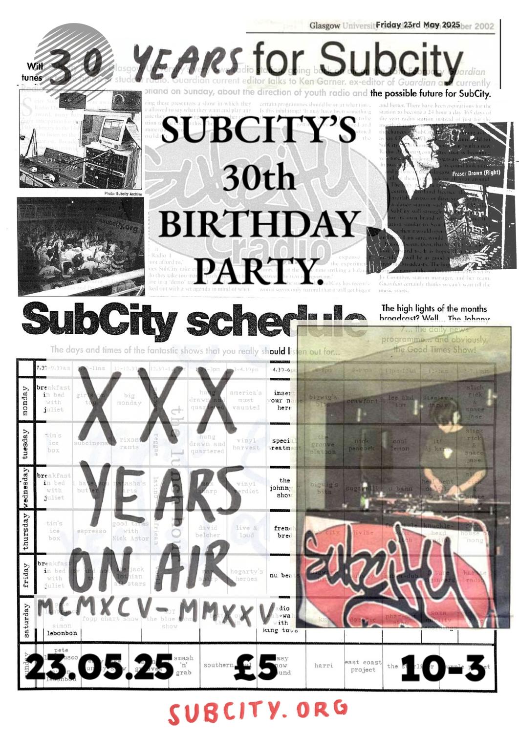 Subcity'S 30Th Birthday Party