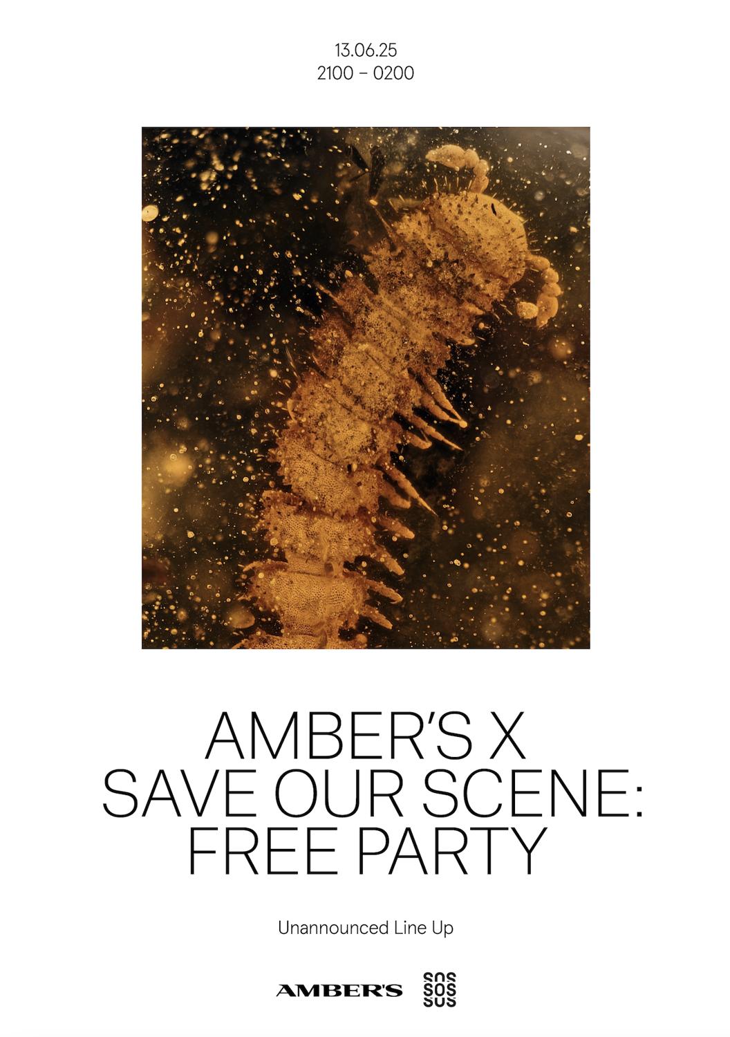 Amber'S X Save Our Scene: Free Party