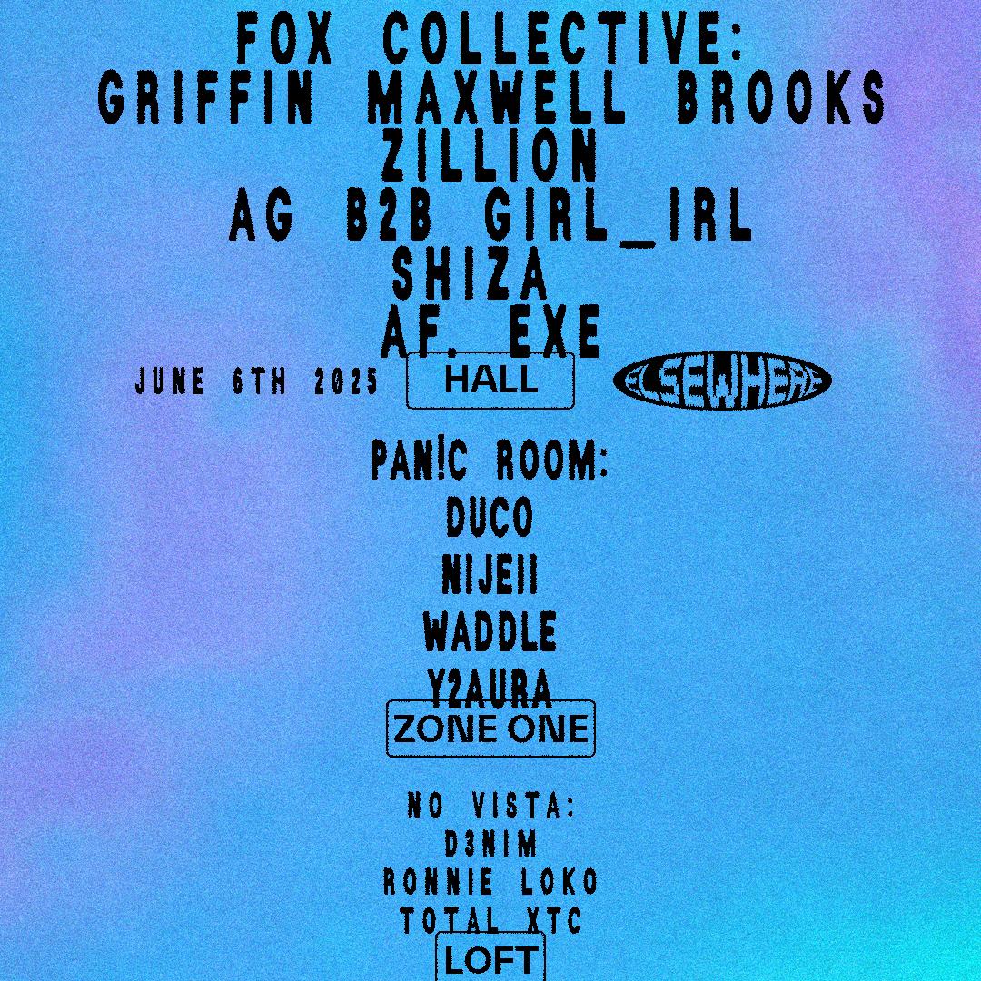 Fox Collective: Griffin Maxwell Brooks + More, Pan!C Room, No Vista