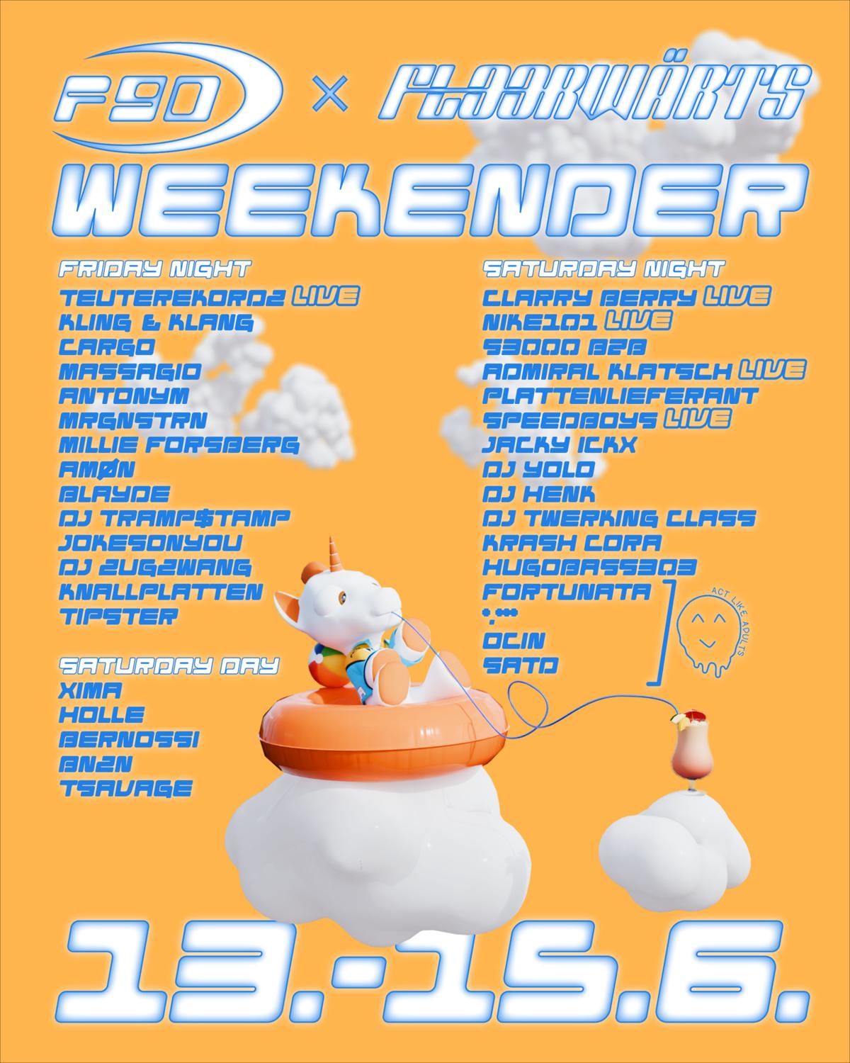 Formula90 X Floorwärts Weekender