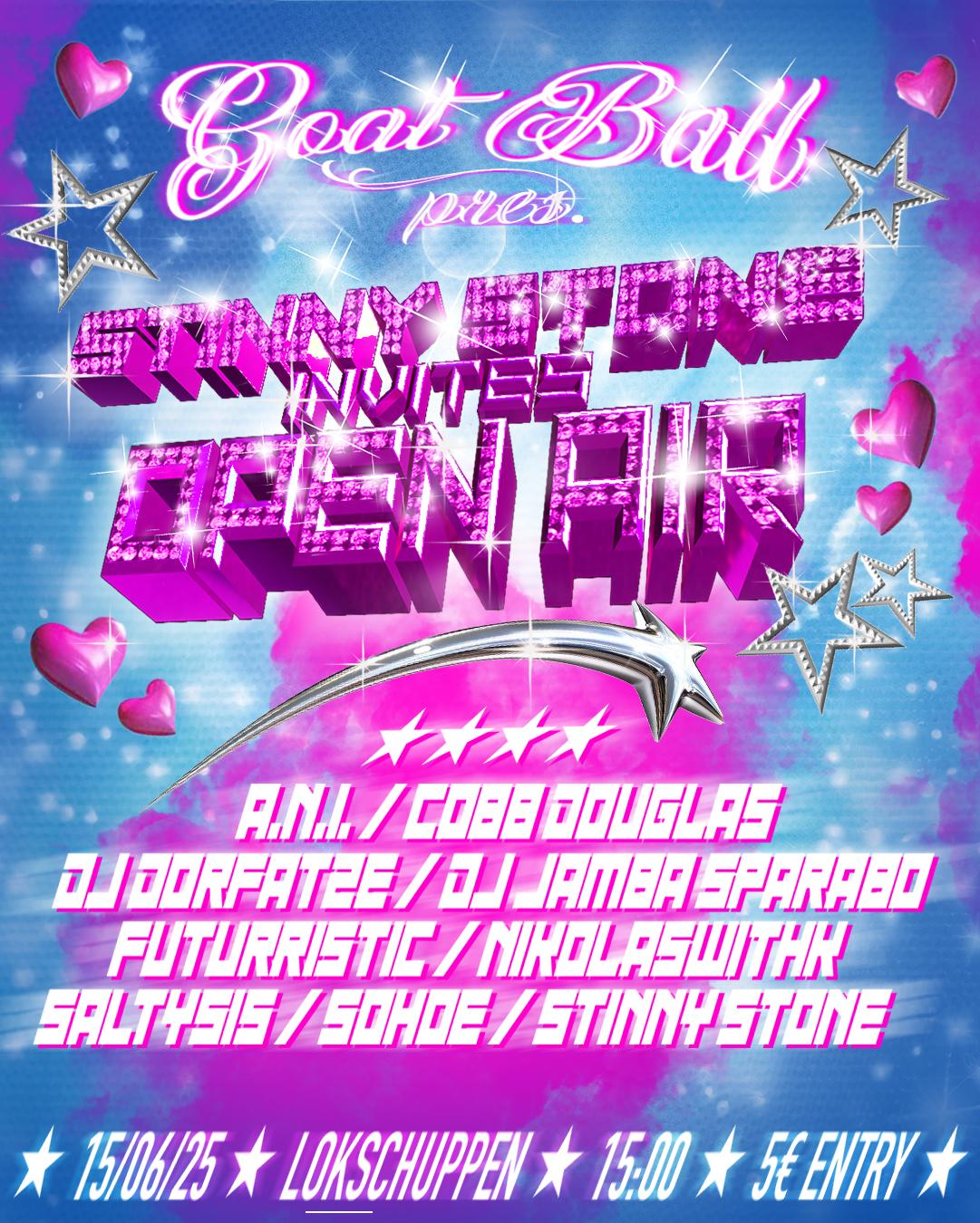 Goat Ball Pres Stinny Stone Invites Open Air