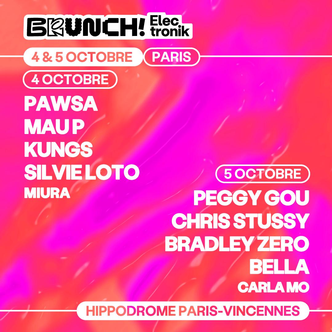 Brunch Electronik Paris : Pawsa, Peggy Gou, Mau P, Chris Stussy