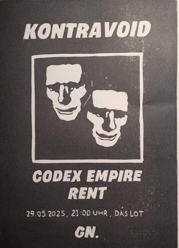 Lotinconcert: Kontravoid/Codex Empire/Rent