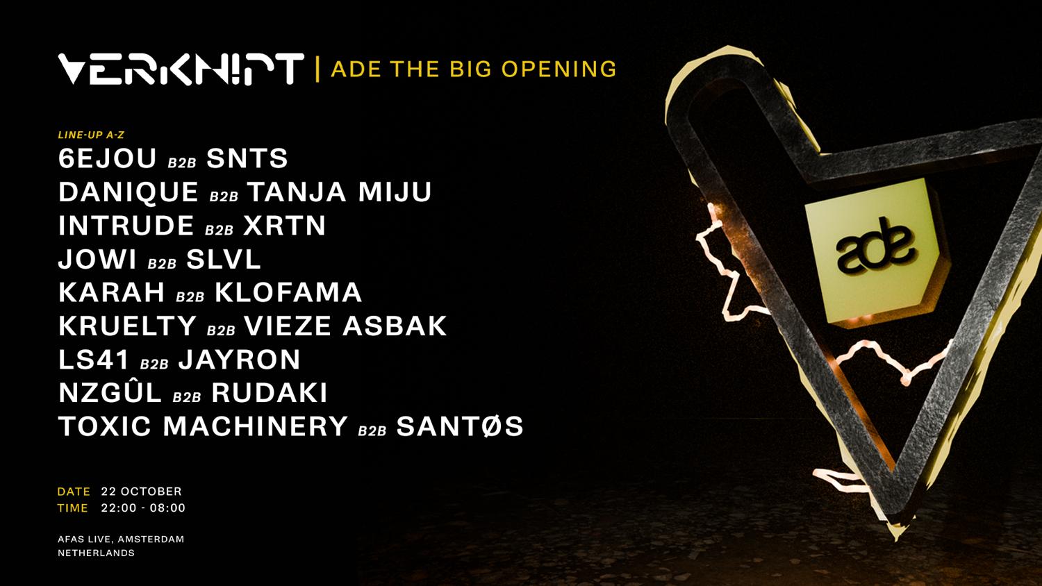 Verknipt Ade 2025 - The Big Opening - 22 October