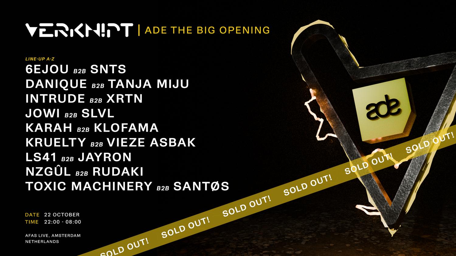 Verknipt Ade 2025 - The Big Opening - 22 October