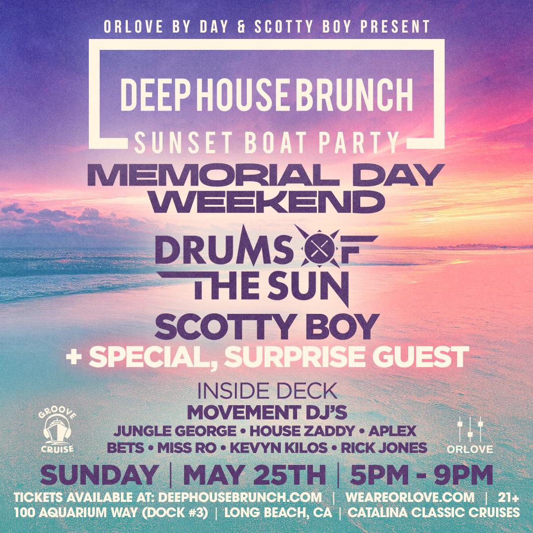Deep House Brunch Boat Party [Memorial Day Sunday]