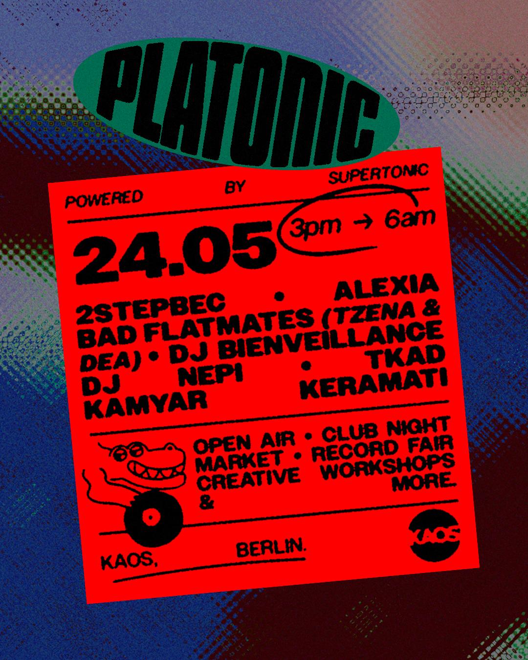 A Platonic Affair (Open Air By The River & Club Night)