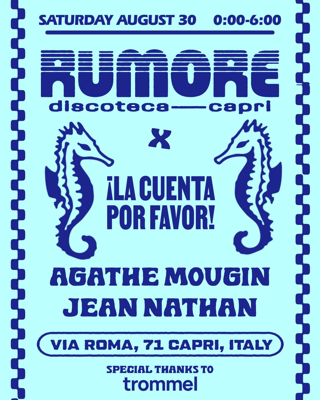 Rumore Season 25 Party N. 35 W/ La Cuenta Porfavor - Agathe Mougin & Jean Nathan