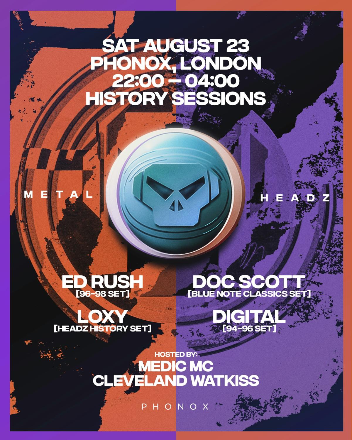 Metalheadz: Ed Rush (96-98 Set), Doc Scott (Blue Note Set), Digital (94-96 Set) + More