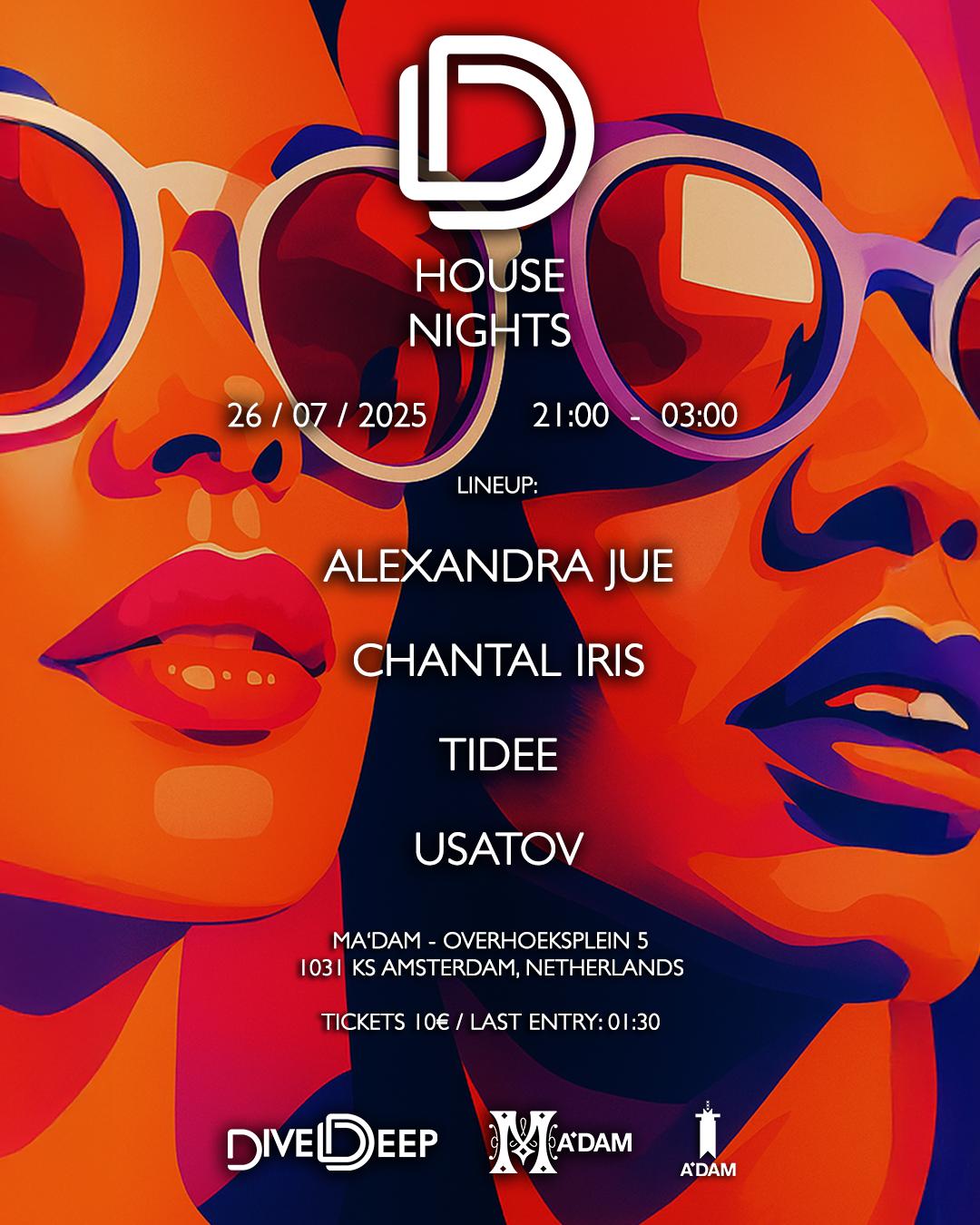 Madam By Night Invites: Dive Deep House Nights