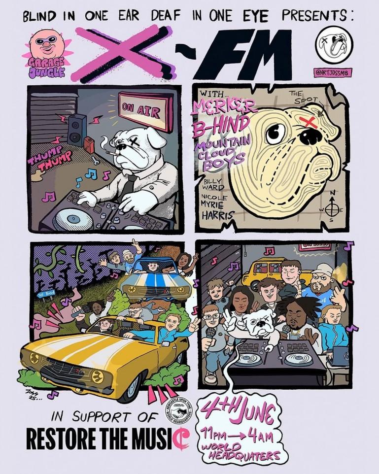 Blind In One Ear, Deaf In One Eye Presents: X-Fm With Merker, B-Hind And Mountain Cloud Boys