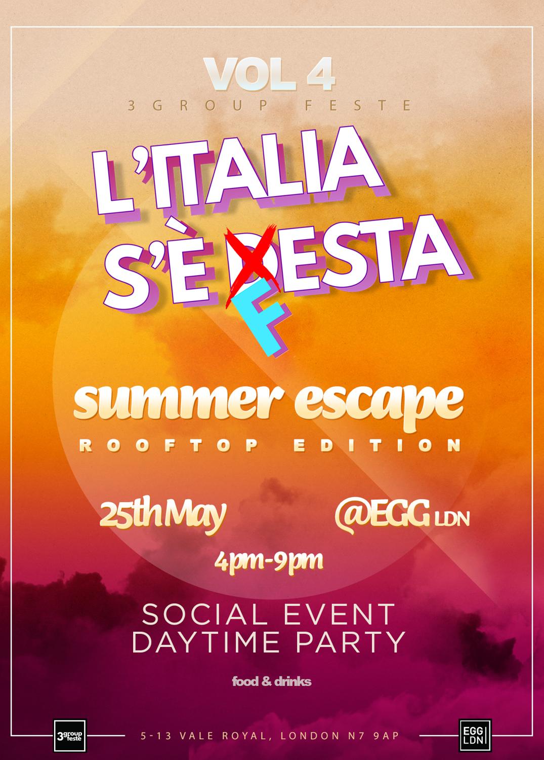 L'Italia S'È Festa - Summer Escape Rooftop Edition