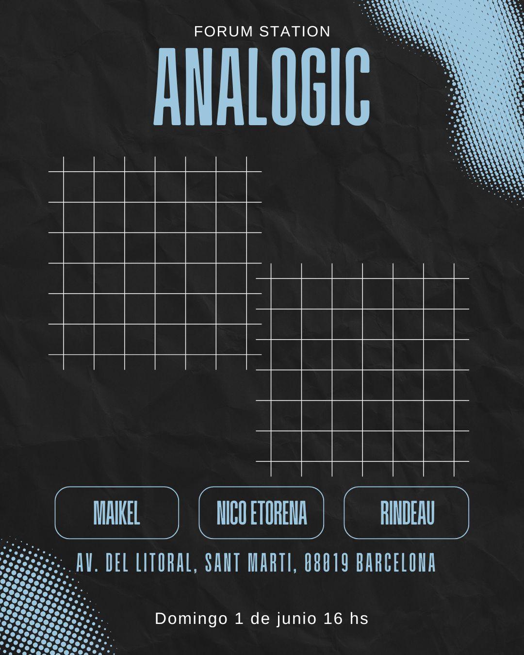 Analogic Open Air - Forum Station With Nico Etorena,Rindeau,Maikel