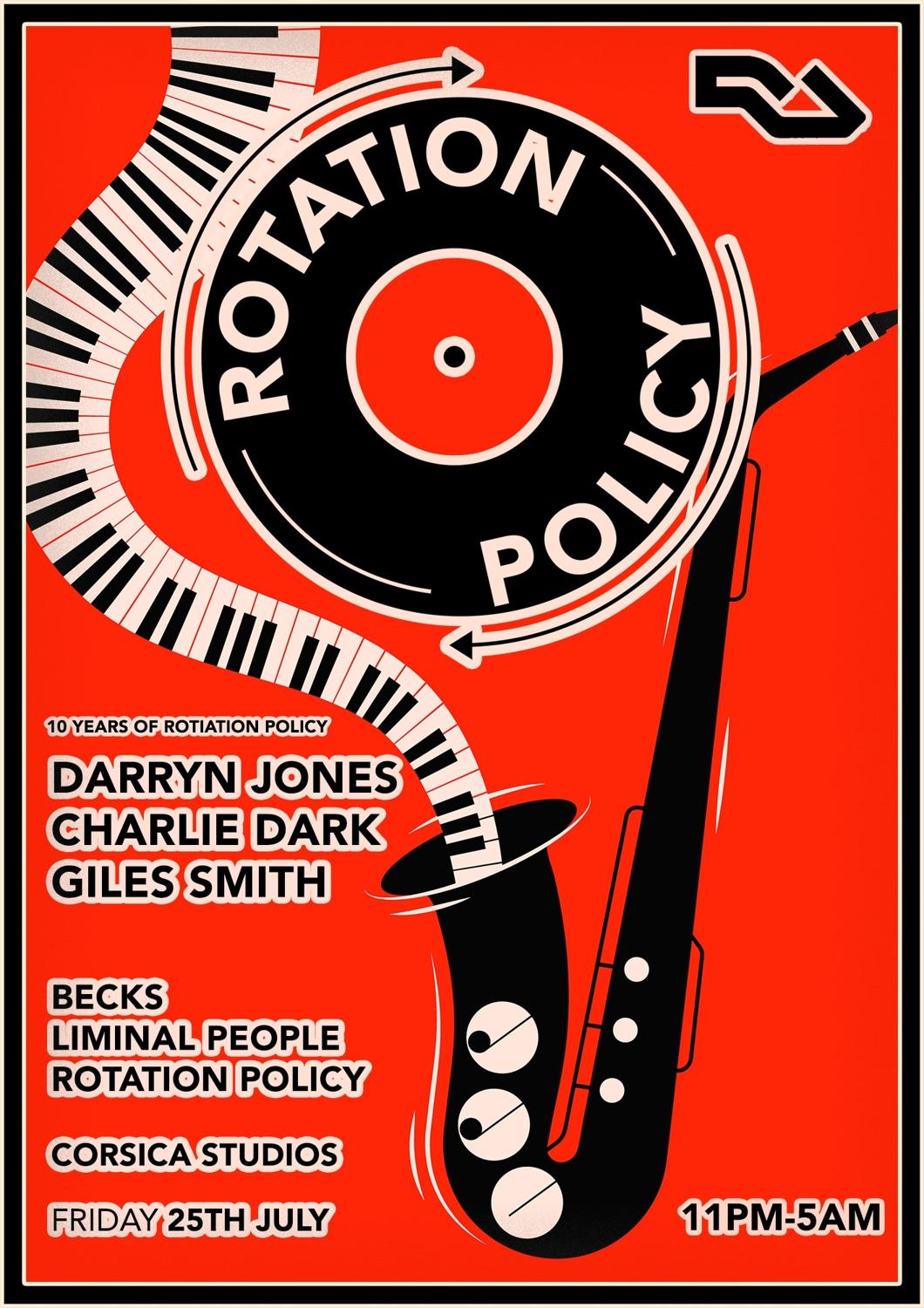 Rotation Policy 10Th Birthday With Darryn Jones, Charlie Dark, Giles Smith