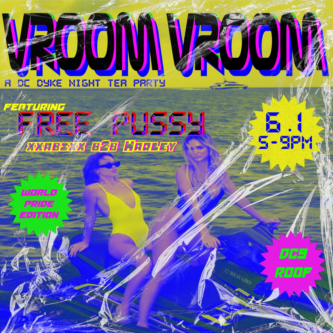 Vroom Vroom ... A Dc Dyke Night Tea Party Ft Free Pussy (Xxabixx B2B Harley)