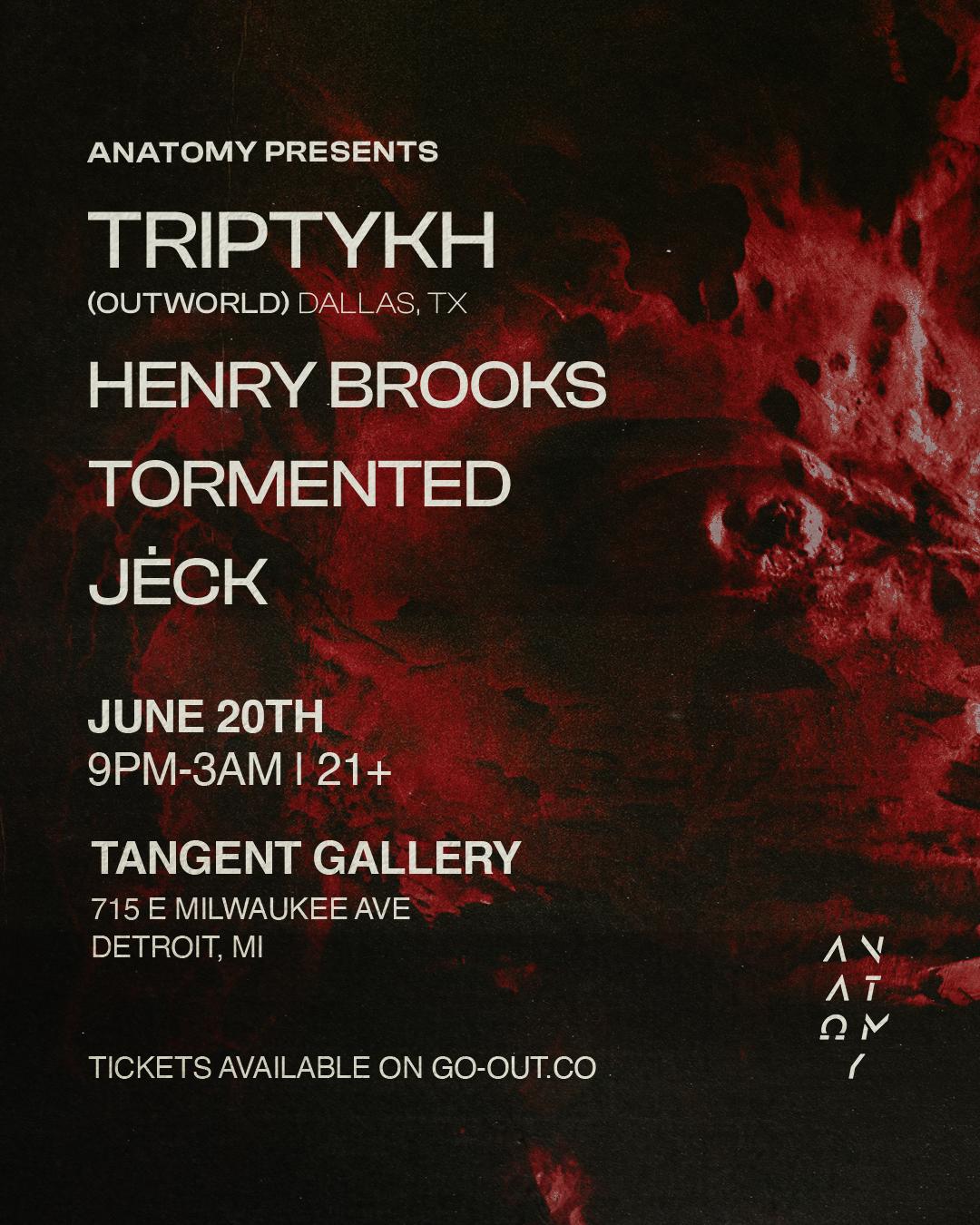 Anatomy Presents: Triptykh, Henry Brooks, Tormented, Jėck