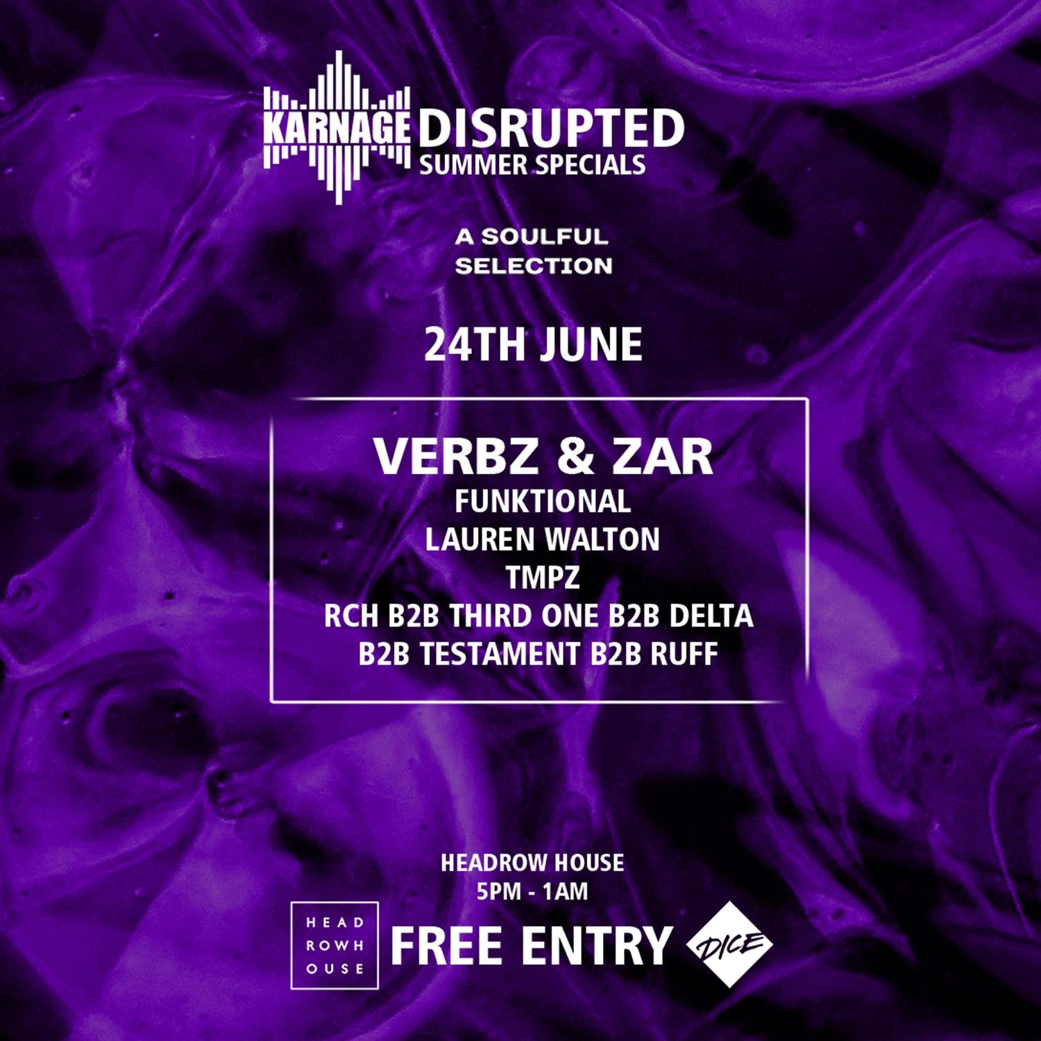 Disrupted Summer Special - Verbz & Zar